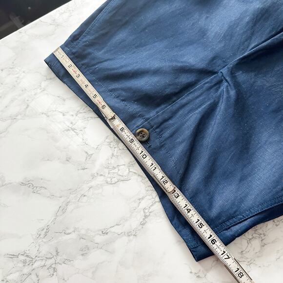 Ann Taylor Tencel Linen Chambray High Rise Wide Leg Crop Pants Women’s Size 10 - Picture 10 of 13